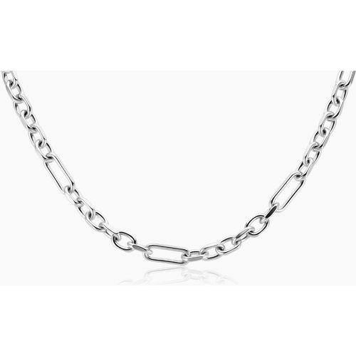 Collier Maille Palerme Acier Blanc - Histoire d'Or - Modalova