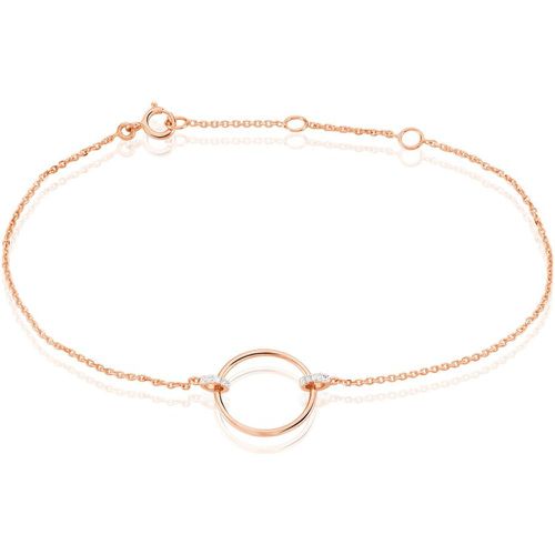 Bracelet Andrina Or Rose Diamant - Histoire d'Or - Modalova