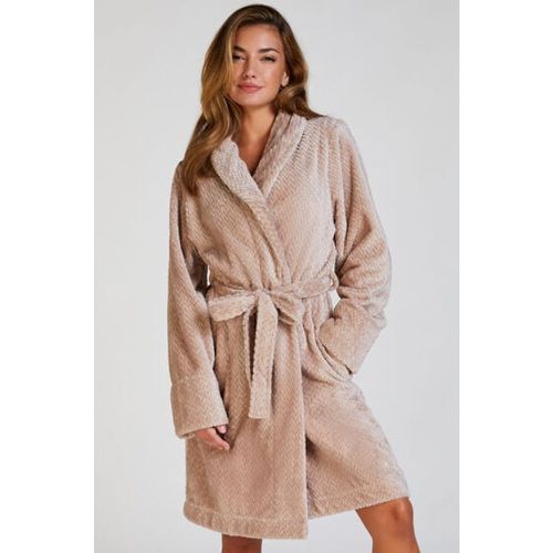 Hunkemöller Peignoir Fleece Beige - Hunkemöller - Modalova