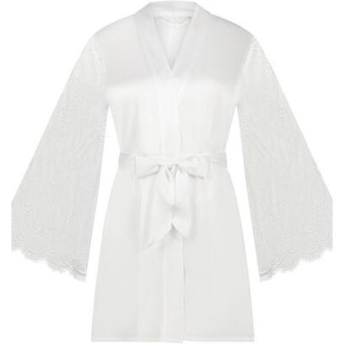 Hunkemöller Kimono Satin Blanc - Hunkemöller - Modalova