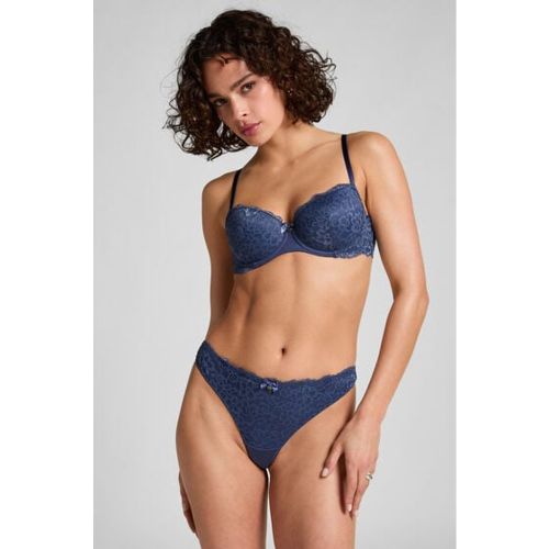 Hunkemöller String Marine Bleu - Hunkemöller - Modalova