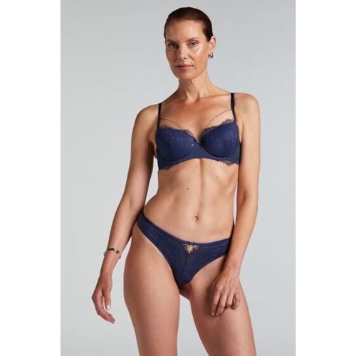 Hunkemöller String Pearlene Bleu - Hunkemöller - Modalova