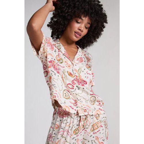 Hunkemöller Veste en satin Blanc - Hunkemöller - Modalova