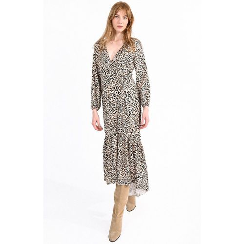 Robe longue portefeuille léopard - MOLLY BRACKEN - Modalova