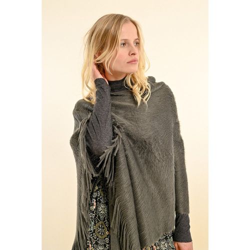 Poncho doux à franges - MOLLY BRACKEN - Modalova