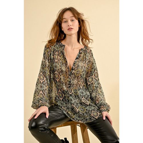 Blouse en voile imprimé - MOLLY BRACKEN - Modalova