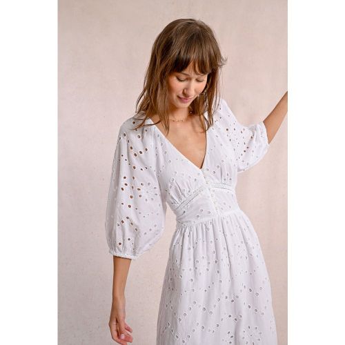Robe longue en broderie ajourée - MOLLY BRACKEN - Modalova
