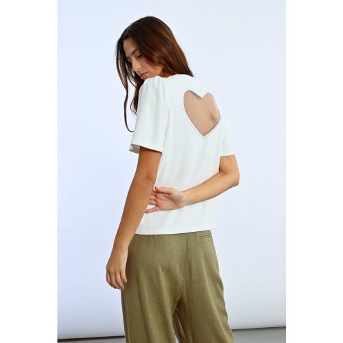 T-shirt dos nu cœur - LILI SIDONIO - Modalova