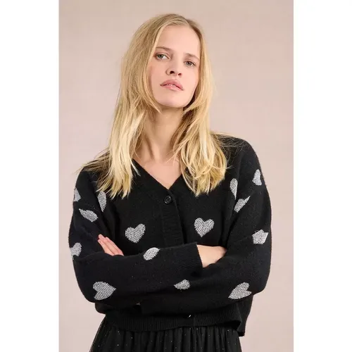 Cardigan en maille à motif cœur - MOLLY BRACKEN - Modalova
