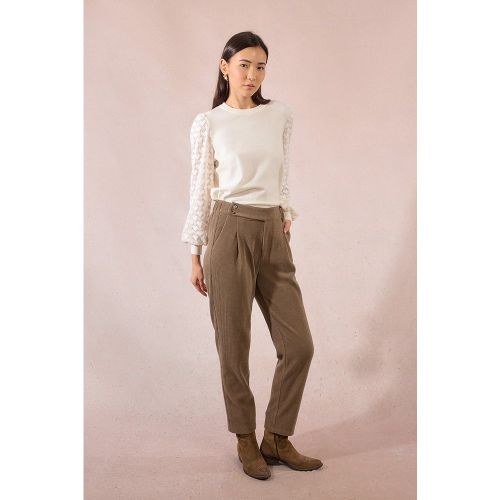 Pantalon carotte en velours - MOLLY BRACKEN - Modalova