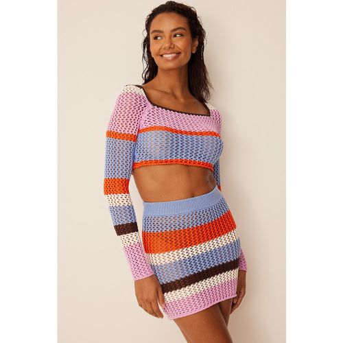 Haut en maille crochet - Multicolor - Romee Strijd x NA-KD - Modalova
