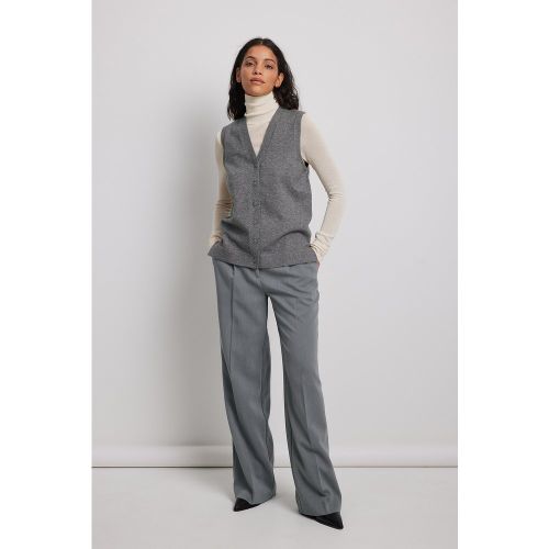 Pantalon de costume à taille réglable - Grey - Claire Rose x NA-KD - Modalova