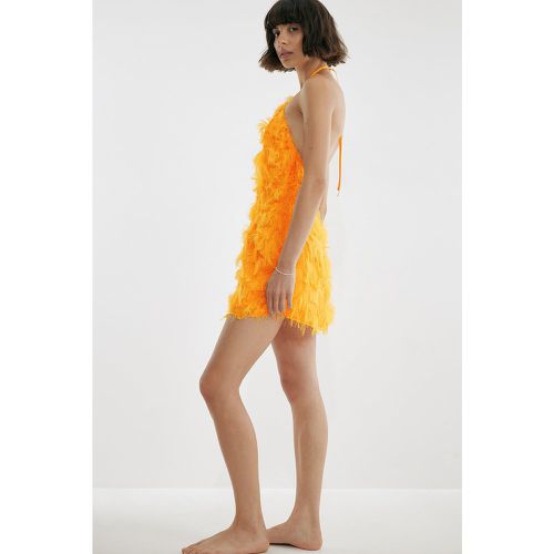Mini robe dos-nu - Orange - Josefine HJ x NA-KD - Modalova
