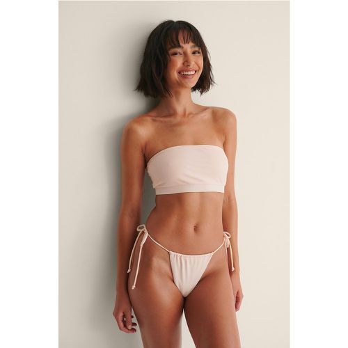 Culotte de bikini recyclée nouée - Pink - Handpicked x NA-KD - Modalova