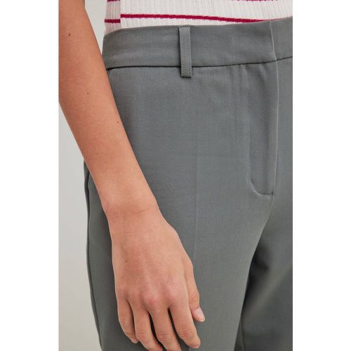 Pantalon de tailleur droit à taille mi-haute - Grey - NA-KD Classic - Modalova