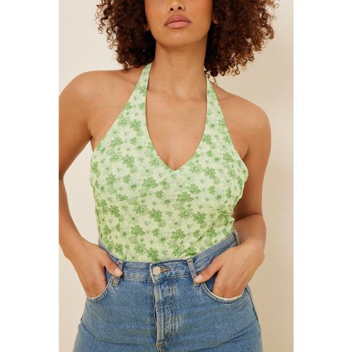 Débardeur dos nu - Green,Flower - Misslisibell x NA-KD - Modalova