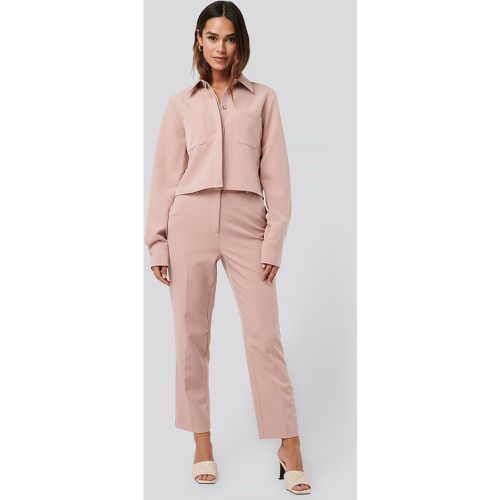 Tailored Cropped Suit Pants - Pink - NA-KD Classic - Modalova