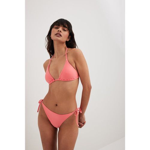 Culotte de bikini à bandes nouées - Pink - NA-KD Swimwear - Modalova