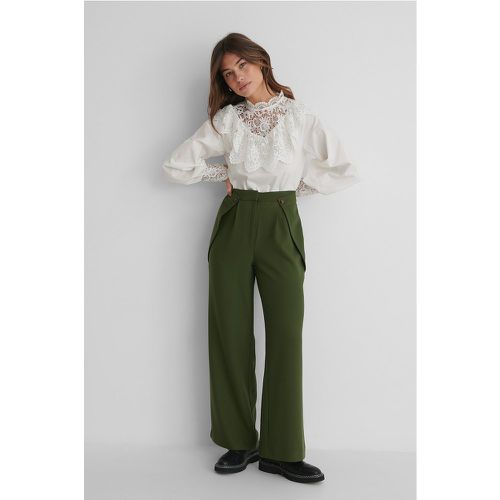 Pantalon De Costume Taille Haute - Green - The Fashion Fraction x NA-KD - Modalova