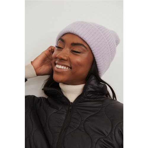 Bonnet en laine épaisse - Purple - NA-KD Accessories - Modalova