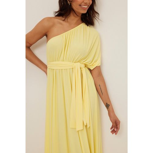 Maxi robe drapée - Yellow - NA-KD Trend - Modalova