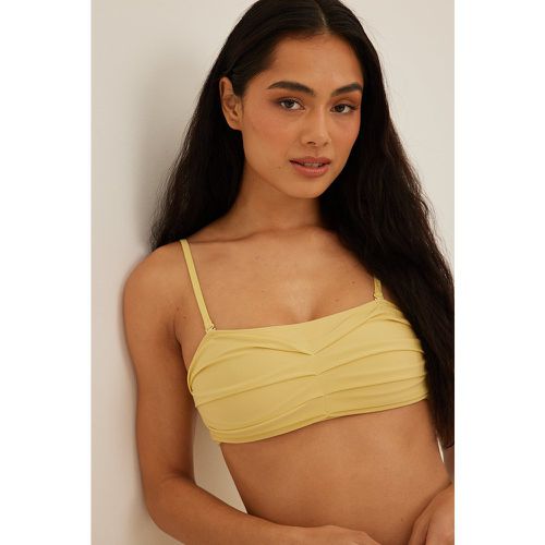 Haut de bikini bandeau - Yellow - NA-KD Swimwear - Modalova