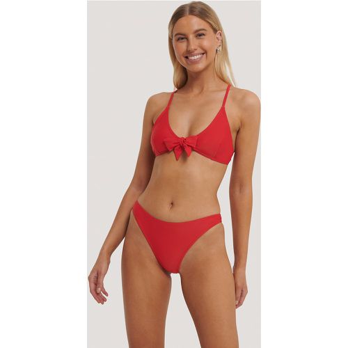 Culotte de bikini taille échancrée - Red - NA-KD Swimwear - Modalova
