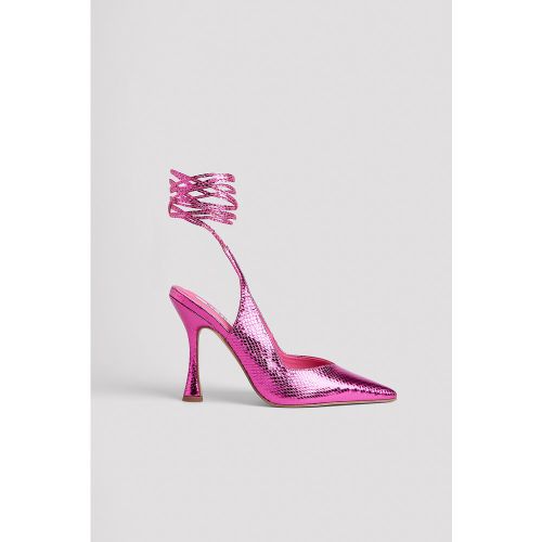 Escarpins métallisés à talon sablier - Pink - NA-KD Shoes - Modalova