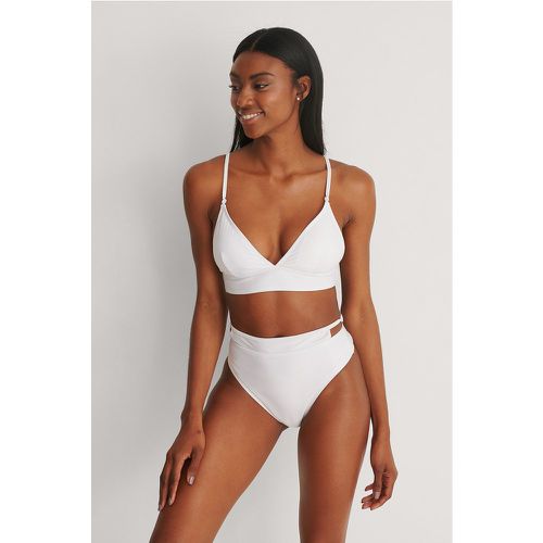 Culotte de bikini à détail noué recyclé - White - NA-KD Swimwear - Modalova