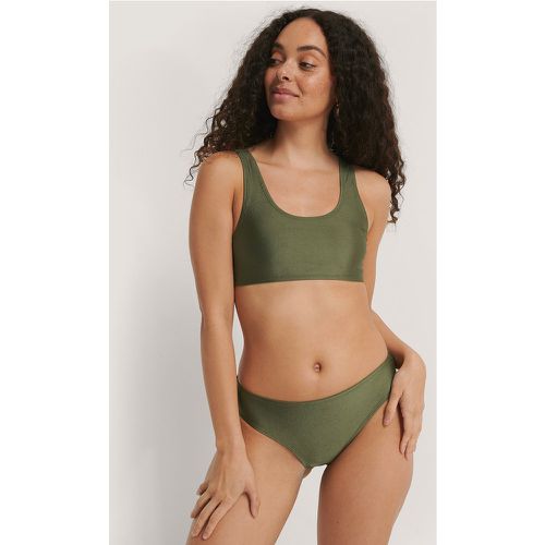 Sporty Bikini Briefs - Green - NA-KD Swimwear - Modalova