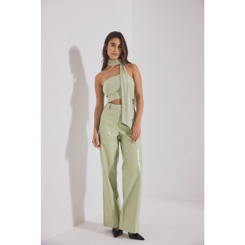 Pantalon long étincelant coupe droite - Green - Mimi A.R x NA-KD - Modalova