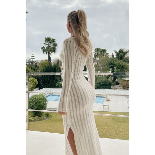 Maxi robe col carré - Offwhite - NA-KD Trend - Modalova