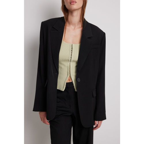 Gilet en maille côtelée - Green - Ida Carlsson x NA-KD - Modalova