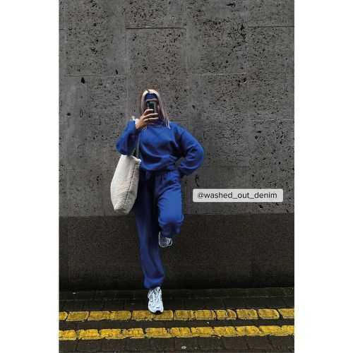Pantalon de survêtement - Blue - NA-KD Basic - Modalova