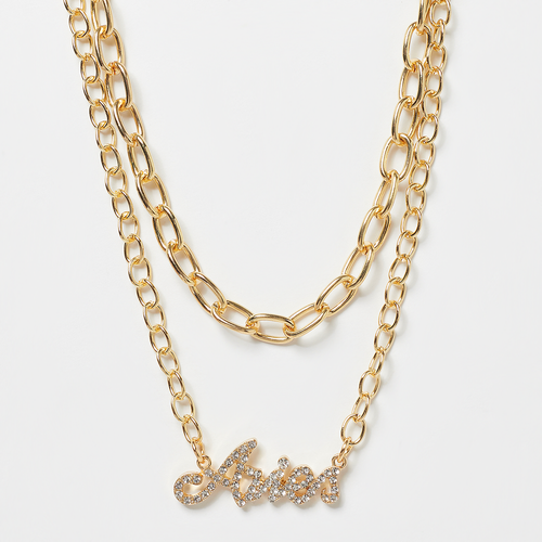 Diamond Zodiac Golden Necklace Aries - Urban Classics - Modalova