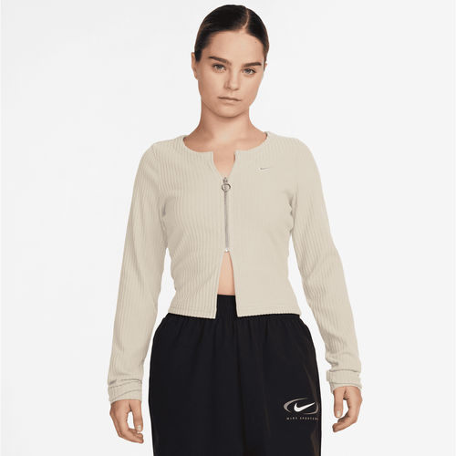 Sportswear Chill Knit Rib Full-Zip Cardigan, , Apparel, lt orewood brn/lt orewood brn, taille: XS - Nike - Modalova