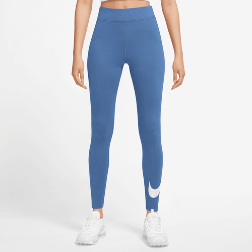 Sportswear Classics Leggings mit hohem Bund und Grafik für Damen, , Apparel, star blue/sail, taille: XS - Nike - Modalova