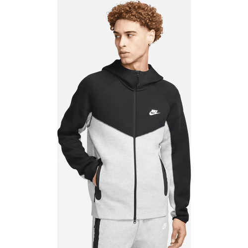 Sportswear Tech Fleece Windrunner Full-Zip Hoodie, , Apparel, DK GREY HEATHER/BLACK/WHITE, taille: L - Nike - Modalova