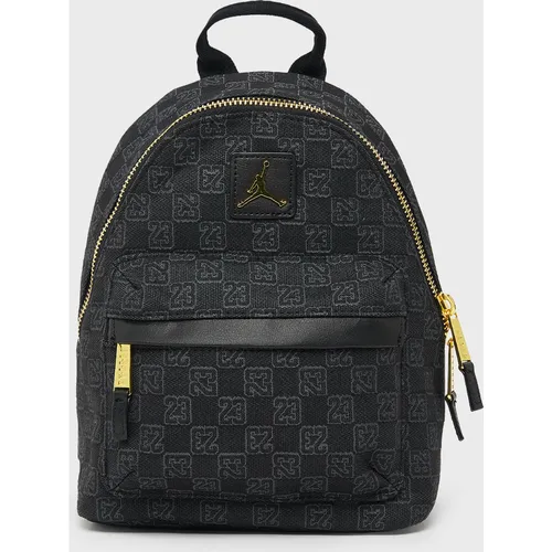 Jan Monogram Mini Backpack, , Bags, black, taille: one size - Jordan - Modalova