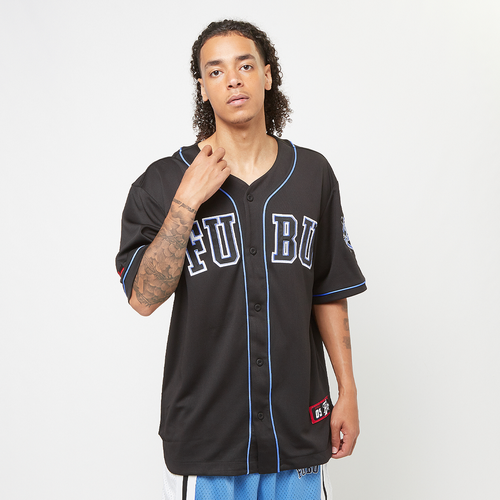 College Mesh Baseball Jersey, , Apparel, black/light blue, taille: S - Fubu - Modalova