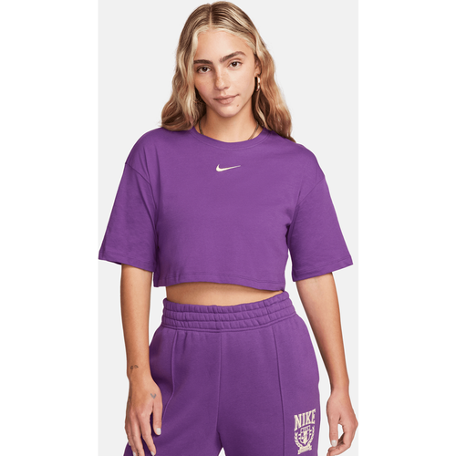 Sportswear Trend Crop Tee, T-shirts, , disco purple, Taille: XS, tailles disponibles:XS,S,M,L - Nike - Modalova
