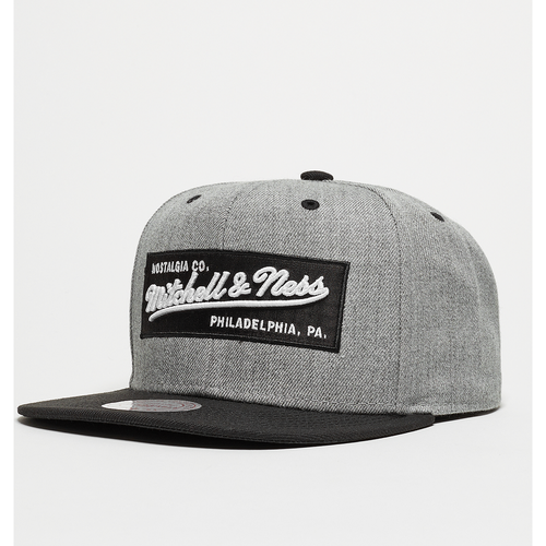 Snapback-Cap Box Logo, , Accessoires, heather grey/black, taille: one size - Mitchell & Ness - Modalova