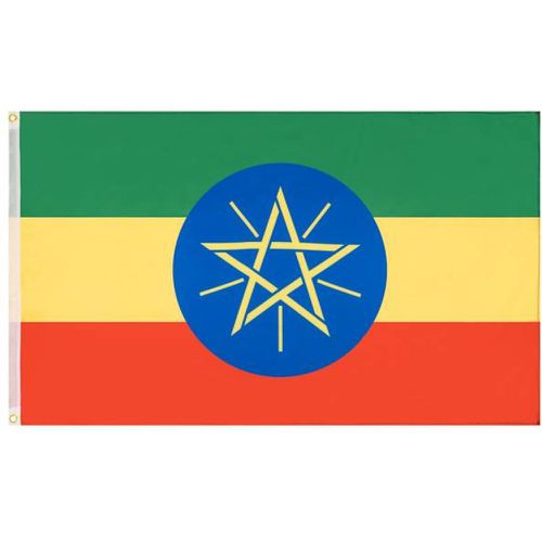 Éthiopie "Nations Together" Drapeau 90x150cm - MUWO - Modalova