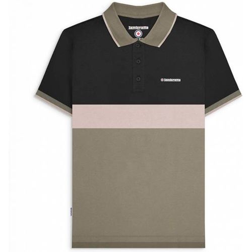 Contrast Panel s Polo SS1219-NOIR - Lambretta - Modalova