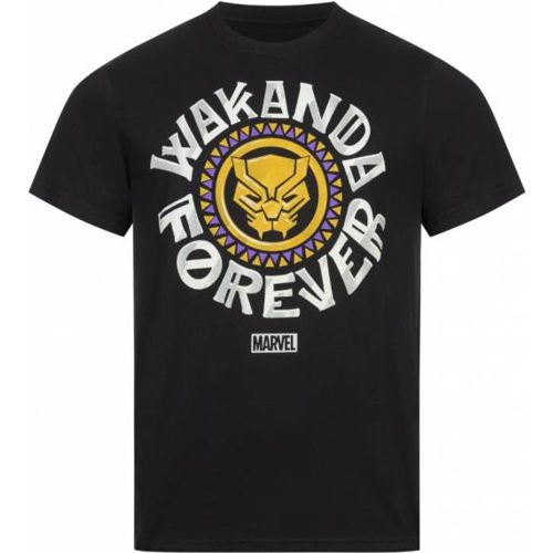 Black Panther Marvel Wakanda Forever s T-shirt MAMTS077BLK - Lizenz - Modalova