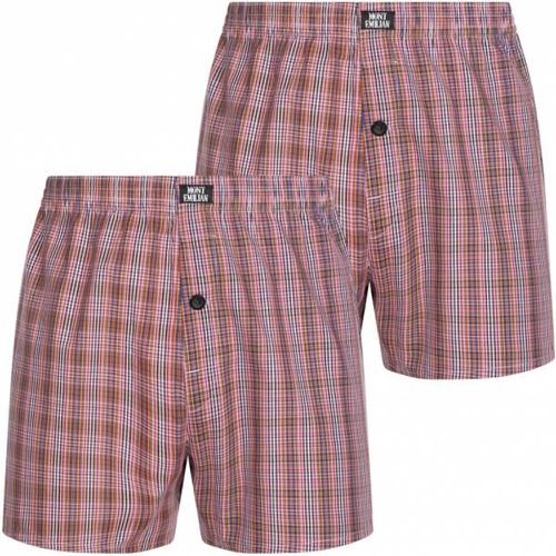 Nantes" s Américain Boxer-short Lot de 2 rouge/damier - MONT EMILIAN - Modalova