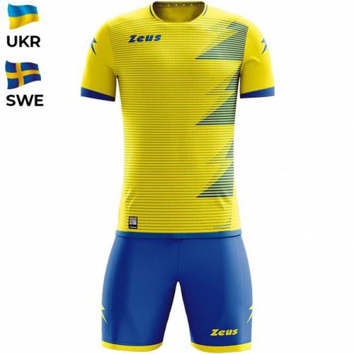 Mundial Teamwear Set Maillot avec short jaune royal blue - Zeus - Modalova