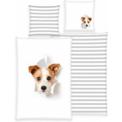Chien Parure de lit Ensemble 135 x 200 cm + 80 x 80 cm 4451254050998 - Lizenz - Modalova