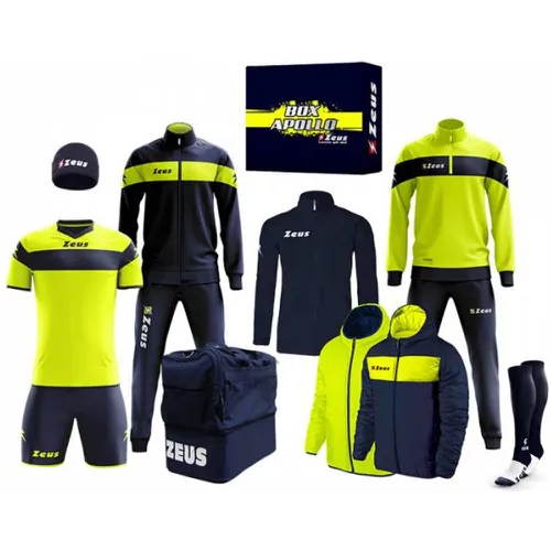 Apollo Ensemble de foot Vêtement d'équipe en coffret 12 pièces Navy jaune néon - Zeus - Modalova