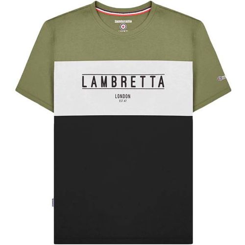 Panel s T-shirt SS1083-K/BL/BLANC - Lambretta - Modalova